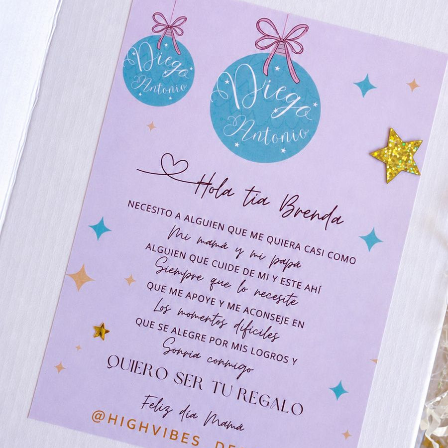 Set Petición de Madrina Personalizado | Pulseras con Nombres