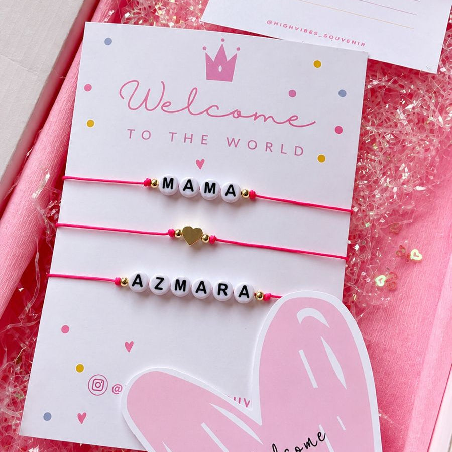 Set Regalo para Futura Mamá | Pulseras Personalizadas