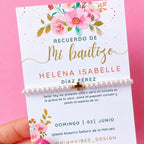 Pulsera Personalizada Cruz | Recuerdo para Bautizo