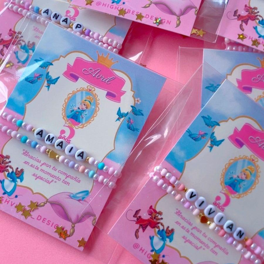 Set de Pulseras Personalizadas – Recuerdos para Cumpleaños