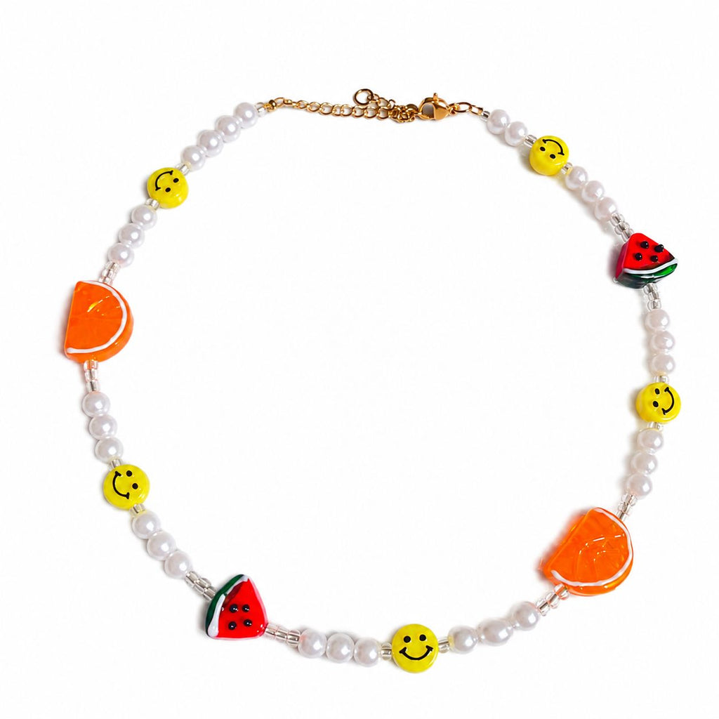Collar Happy Vibes con charms