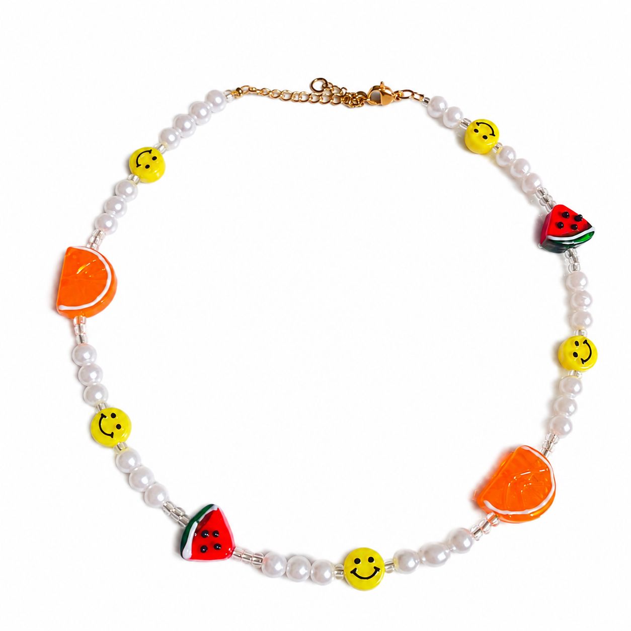 Collar Happy Vibes con charms